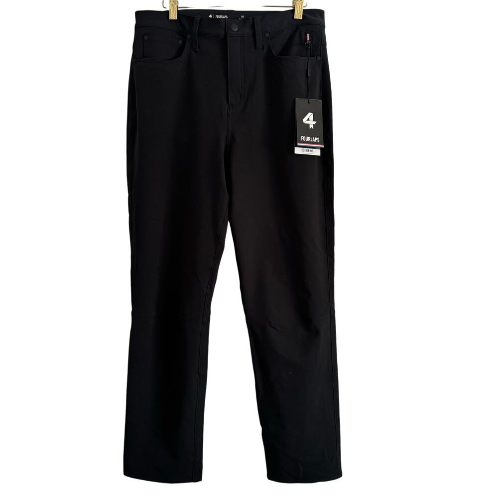 NWT Black Evolve Wicking Pants Activewear 4Laps Women's 10 Reg